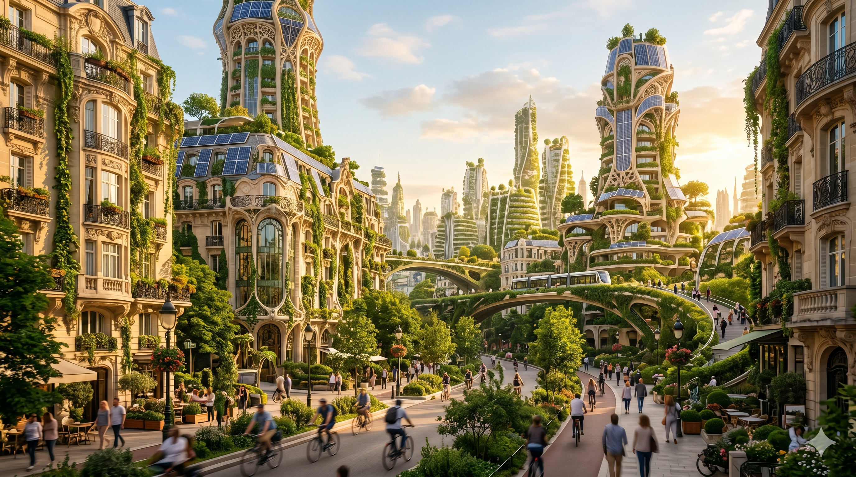 Solarpunk Vertical City