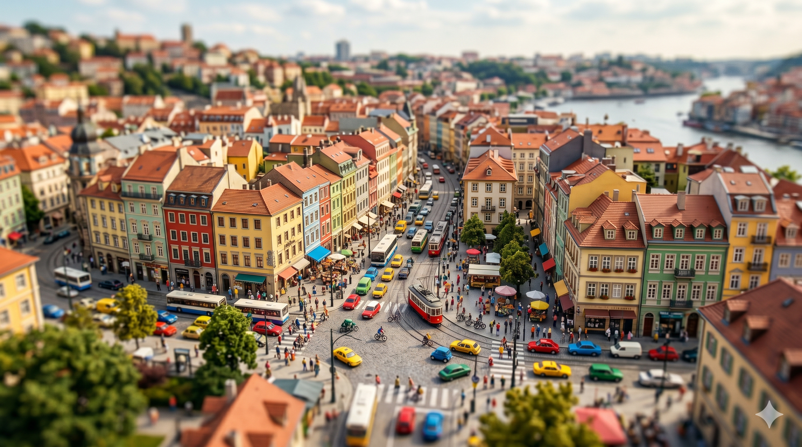Tilt-Shift Miniature Diorama City