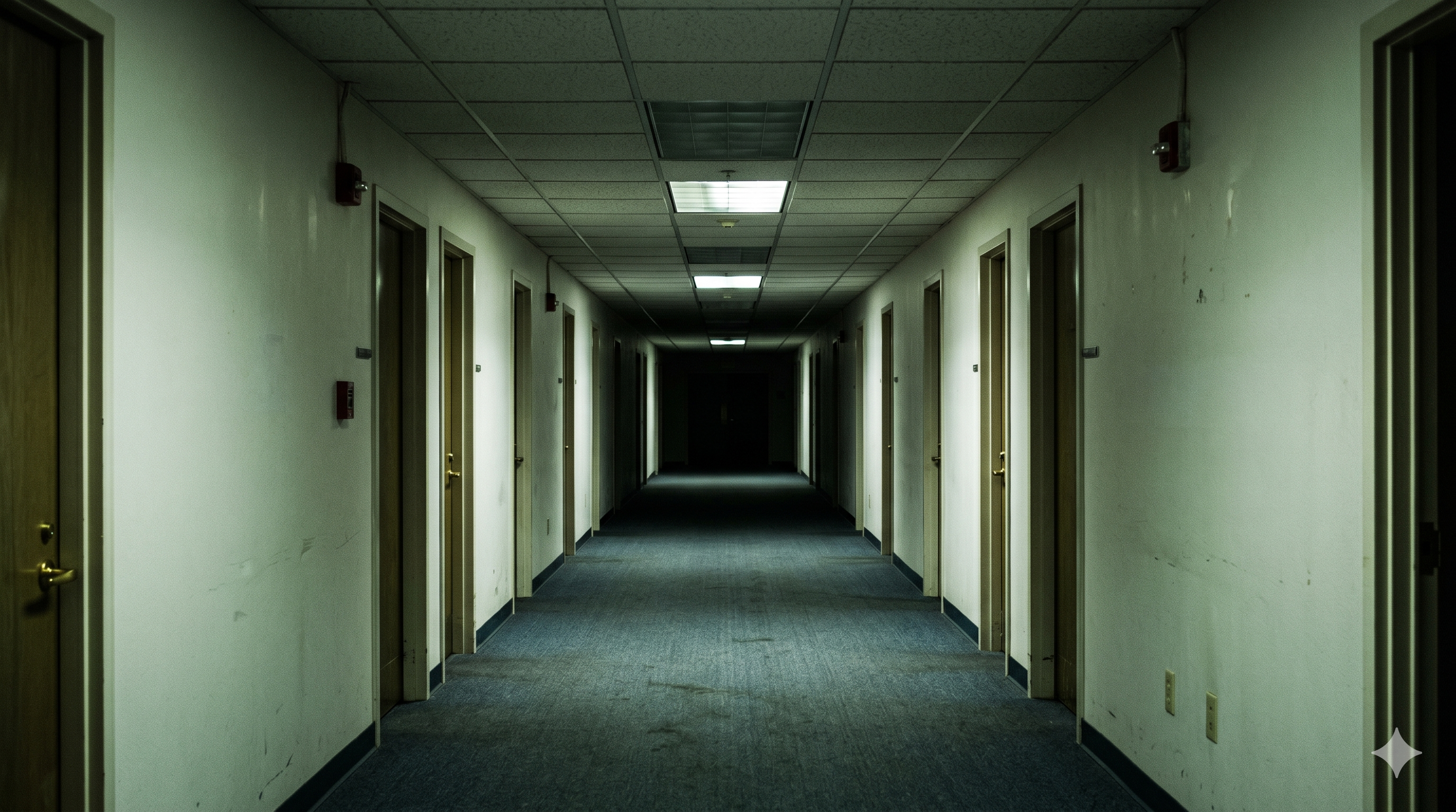 Liminal 3am Office Hallway